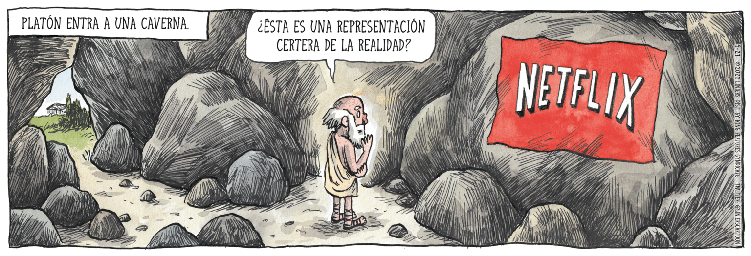 Sharing OCR: PLATÓN ENTRA A UNA CAVERNA. ¿ÉSTA ES UNA REPRESENTACIÓN CERTERA DE LA REALIDAD? NETELIX PLATÓN ENTRA A UNA CAVERNA. ¿ÉSTA ES UNA REPRESENTACIÓN CERTERA DE LA REALIDAD? NETELIX