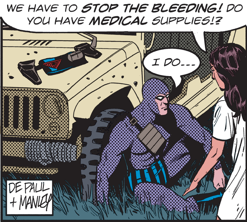 Car OCR: WE HAVE TO STOP THE BLEEDING! DO YOU HAVE MEDICAL SUPPLIES!? ? DO DE PAUL + MANIER www. WE HAVE TO STOP THE BLEEDING! DO YOU HAVE MEDICAL SUPPLIES!? ? DO DE PAUL + MANIER www.