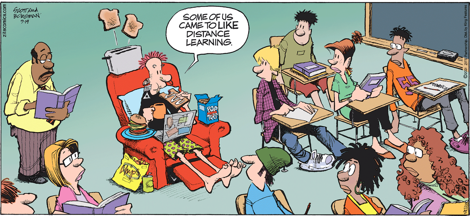 Art OCR: SOME OF US CAME TO LIKE DISTANCE LEARNING. 9-19 POP SOME OF US CAME TO LIKE DISTANCE LEARNING. 9-19 POP