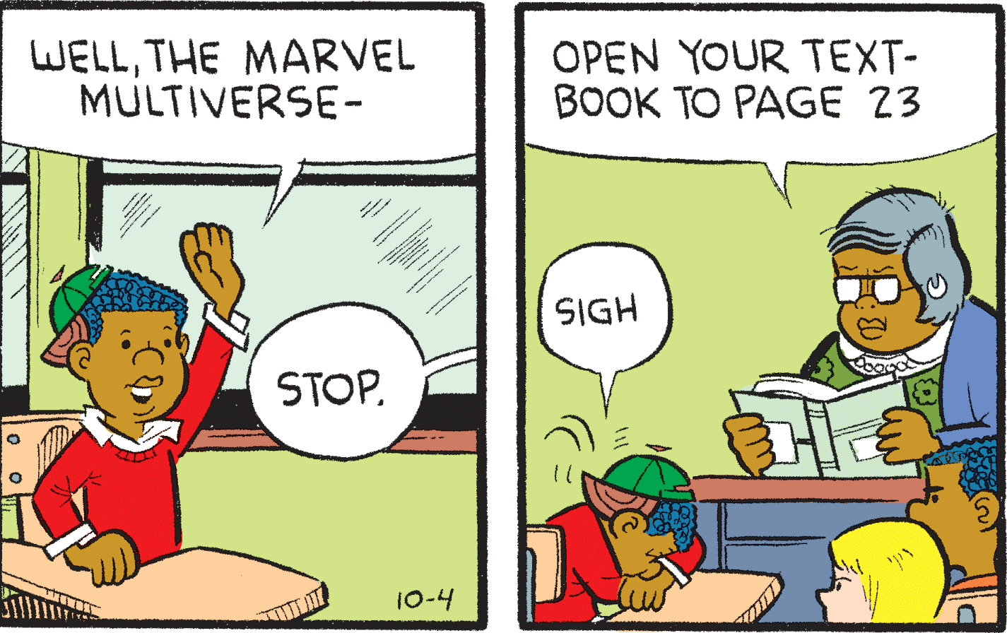 Happy OCR: WELLTHE MARVEL MULTIVERSE- OPEN YOUR TEXT- BOOK TO PAGE 23 SIGH STOP. 10-4 WELLTHE MARVEL MULTIVERSE- OPEN YOUR TEXT- BOOK TO PAGE 23 SIGH STOP. 10-4