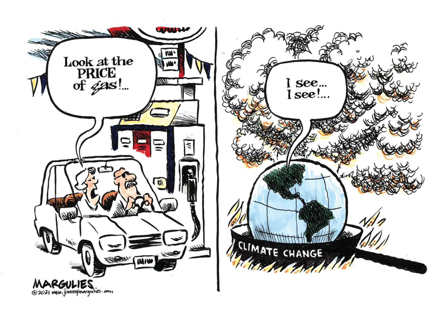 Automotive design OCR: Look at the PRICE of gas!. I see... I see!.. CLIMATE CHANGE MARGULIES. ©201 www.jimmymargulies.com Look at the PRICE of gas!. I see... I see!.. CLIMATE CHANGE MARGULIES. ©201 www.jimmymargulies.com