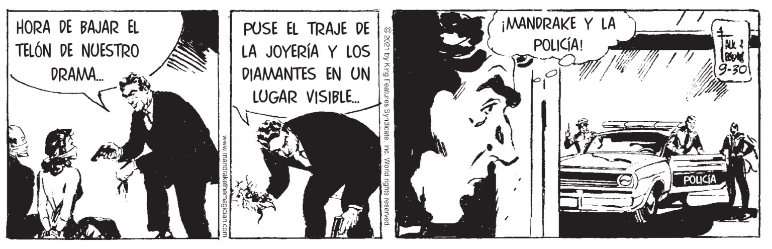 Comics OCR: ¡MANDRAKE Y LA POLICÍA! HORA DE BAJAR EL PUSE EL TRAJE DE TELÓN DE NUESTRO LA JOYERÍA Y LOS AL ? DRAMA. DIAMANTES EN UN 9-30 LUGAR VISIBLE. POLICIA ¡MANDRAKE Y LA POLICÍA! HORA DE BAJAR EL PUSE EL TRAJE DE TELÓN DE NUESTRO LA JOYERÍA Y LOS AL ? DRAMA. DIAMANTES EN UN 9-30 LUGAR VISIBLE. POLICIA