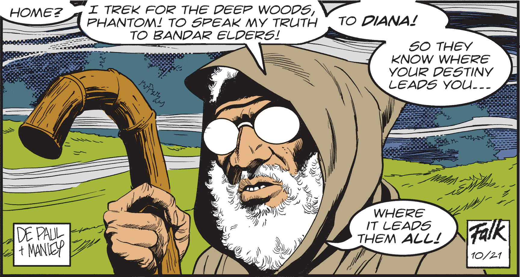 Font OCR: I TREK FOR THE DEEP WOODSPHANTOM! TO SPEAK MY TRUTH TO BANDAR ELDERS! HOME? TO DIANA! SO THEY KNOW WHERE YOUR DESTINY LEADS YOU... WHERE IT LEADS DE PALUL 4 MANIEY THEM ALL!alk 10/21 I TREK FOR THE DEEP WOODSPHANTOM! TO SPEAK MY TRUTH TO BANDAR ELDERS! HOME? TO DIANA! SO THEY KNOW WHERE YOUR DESTINY LEADS YOU... WHERE IT LEADS DE PALUL 4 MANIEY THEM ALL!alk 10/21