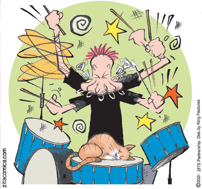 Happy OCR: zitscomics.com O2021 ZITS Partnership. Dist. by King Features zitscomics.com O2021 ZITS Partnership. Dist. by King Features