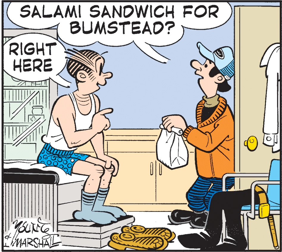 Art OCR: SALAMI SANOWICH FOR BUMSTEAD? RIGHT HERE ARSLAIL SALAMI SANOWICH FOR BUMSTEAD? RIGHT HERE ARSLAIL