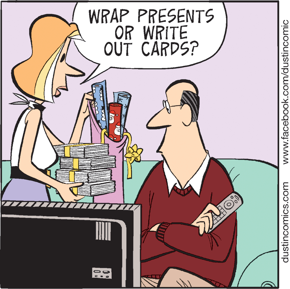 Finger OCR: WRAP PRESENTS OR WRITE OUT CARDS? dustincomics.com www.facebook.com/dustincomic WRAP PRESENTS OR WRITE OUT CARDS? dustincomics.com www.facebook.com/dustincomic
