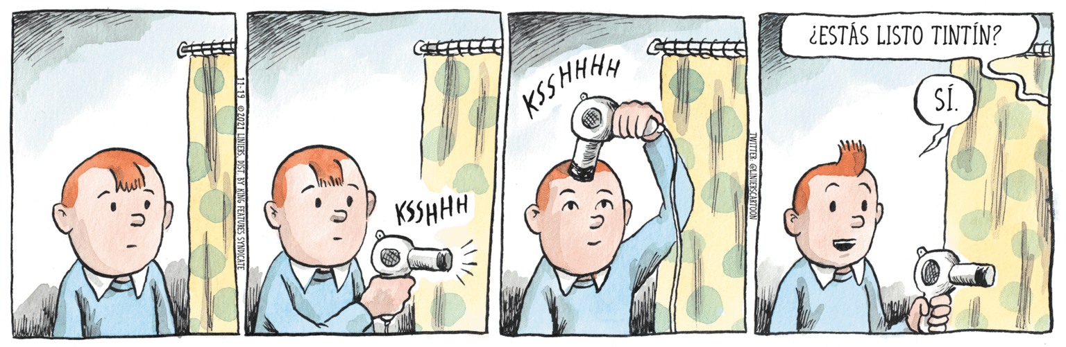 Sharing OCR: ¿ESTÁS LISTO TINTÍN? KSSHHHH SÍ. KSSHHH GLINIESCATOO (En NES. DIST BY KING FEATURES SYNDICATE ¿ESTÁS LISTO TINTÍN? KSSHHHH SÍ. KSSHHH GLINIESCATOO (En NES. DIST BY KING FEATURES SYNDICATE