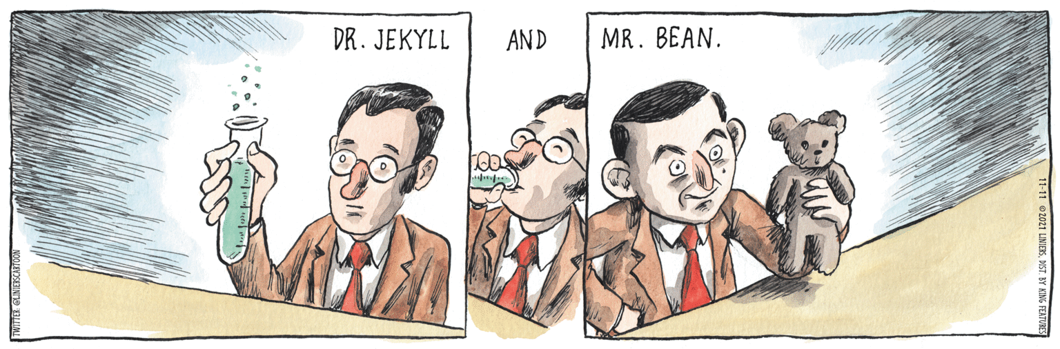 Art OCR: DR. JEKYLL AND MR. BEAN. DR. JEKYLL AND MR. BEAN.