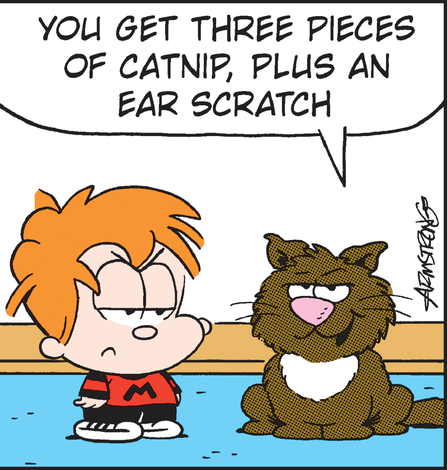 Happy OCR: YOU GET THREE PIECES OF CATNIPPLUS AN EAR SCRATCH YOU GET THREE PIECES OF CATNIPPLUS AN EAR SCRATCH