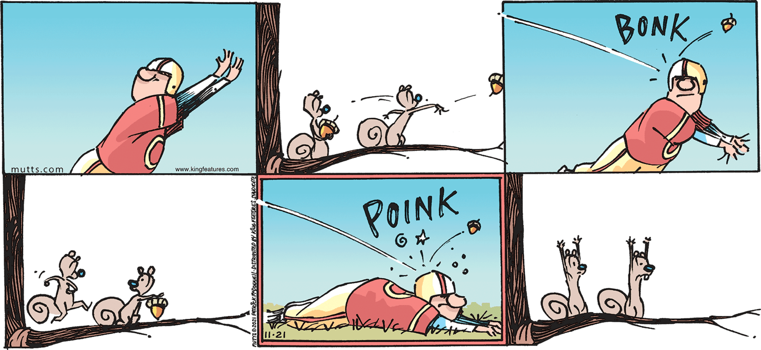 Mammal OCR: MUTTS BONK mutts.com www.kinglestures com POINK MUTTS BONK mutts.com www.kinglestures com POINK