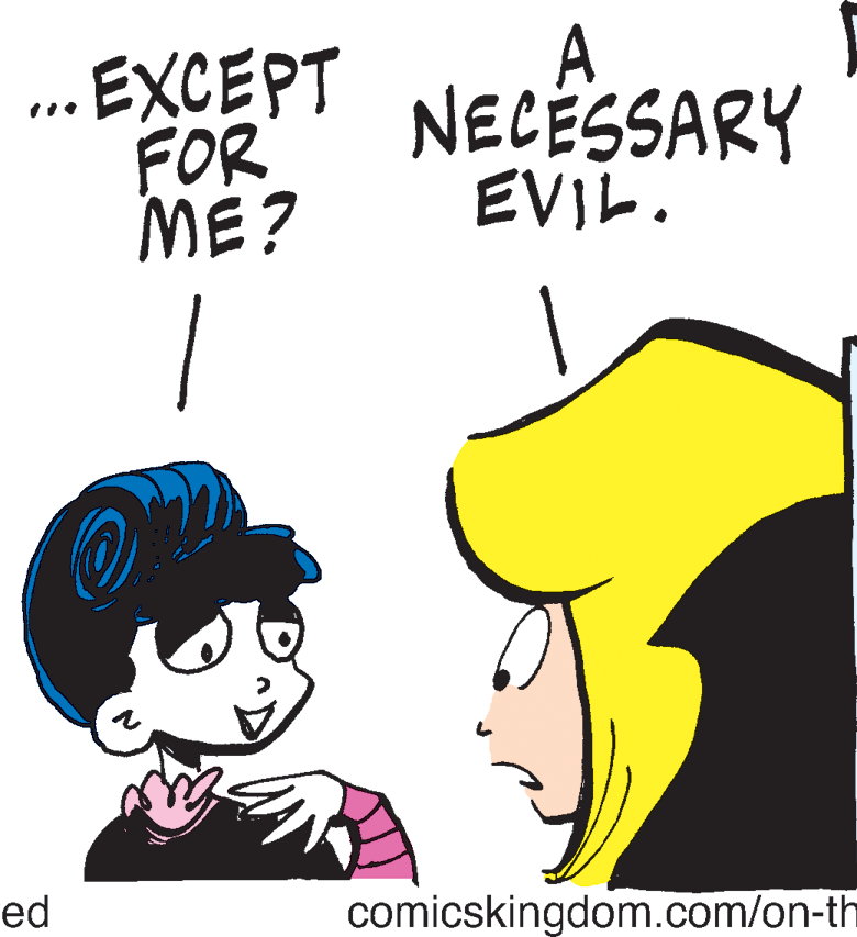 Interaction OCR: ... EXCEPT FOR ME? A NECESSARY EVIL. ed comicskingdom.com/on-th ... EXCEPT FOR ME? A NECESSARY EVIL. ed comicskingdom.com/on-th