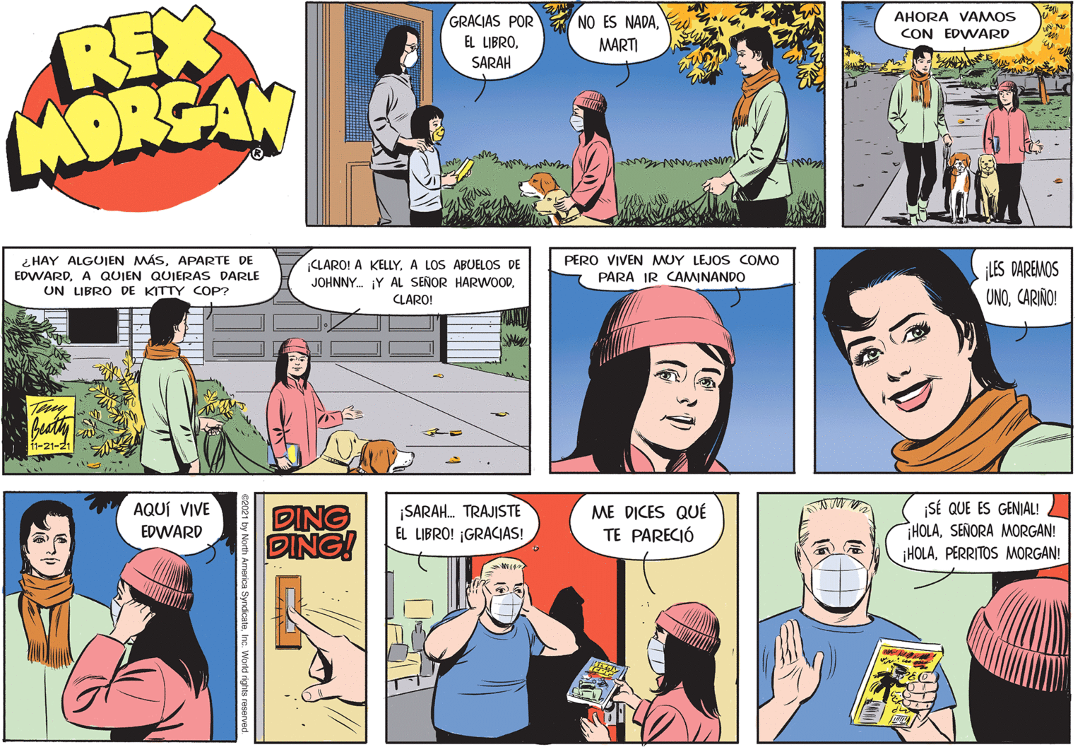 Font OCR: REX MORGAN GRACIAS POR NO ES NADAAHORA VAMOS CON EDWARD EL LIBROMARTI SARAH Dr i HAY ALGUIEN MÁSAPARTE DE CLARO! A KELLYA LOS ABUELOS DE JOHNNY. Y AL SEÑOR HARWoOODCLARO! PERO VIVEN MUY LEJOS COMO PARA IR CAMINANDO LES DAREMOS EDWARDA QUIEN QUIERAS DARLE UN LIBRO DE KITTY COP? UNOCARIÑO! Tuy 11-21-21 AQUÍ VIVE EDWARD DING DING! ¡SARAH. TRAJISTE EL LIBRO! ¡GRACIAS! ME DICES QUÉ TE PARECIÓ SÉ QUE ES GENIAL! HOLASEÑORA MORGAN! ¡HOLAPERRITOS MORGAN! eeg21 by North dicateInc. World rig REX MORGAN GRACIAS POR NO ES NADAAHORA VAMOS CON EDWARD EL LIBROMARTI SARAH Dr i HAY ALGUIEN MÁSAPARTE DE CLARO! A KELLYA LOS ABUELOS DE JOHNNY. Y AL SEÑOR HARWoOODCLARO! PERO VIVEN MUY LEJOS COMO PARA IR CAMINANDO LES DAREMOS EDWARDA QUIEN QUIERAS DARLE UN LIBRO DE KITTY COP? UNOCARIÑO! Tuy 11-21-21 AQUÍ VIVE EDWARD DING DING! ¡SARAH. TRAJISTE EL LIBRO! ¡GRACIAS! ME DICES QUÉ TE PARECIÓ SÉ QUE ES GENIAL! HOLASEÑORA MORGAN! ¡HOLAPERRITOS MORGAN! eeg21 by North dicateInc. World rig