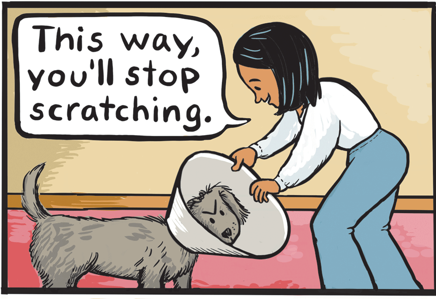 Happy OCR: This wayyou'll stop scratching. This wayyou'll stop scratching.