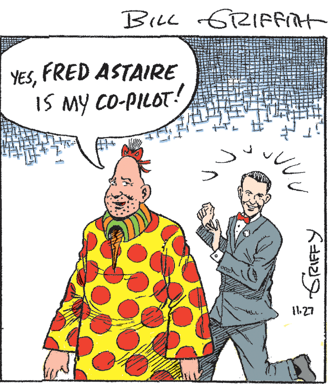 Happy OCR: YESFRED ASTAIRE IS MY CO-PILOT! 11.27 YESFRED ASTAIRE IS MY CO-PILOT! 11.27