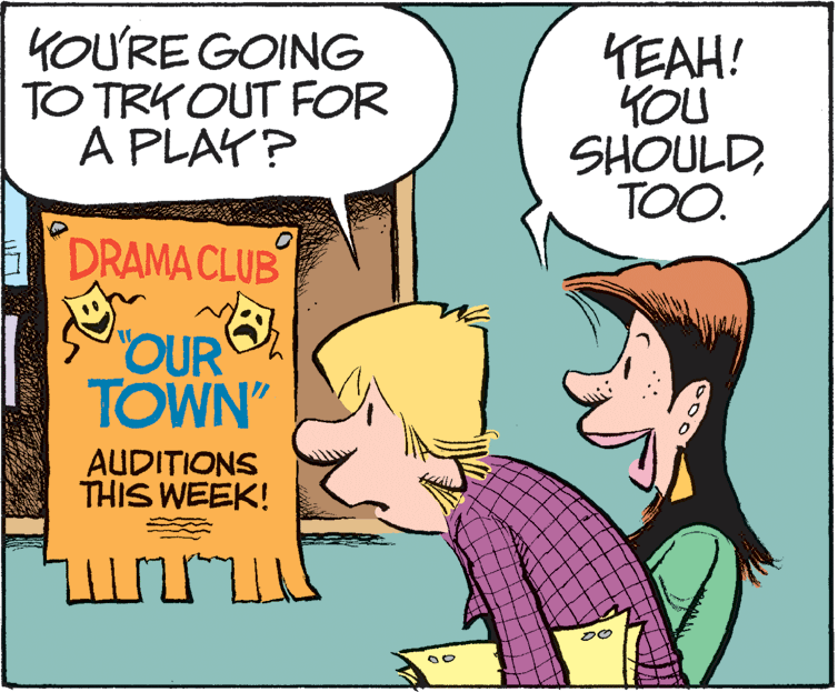 Font OCR: KOU'RE GOING TO TRY OUT FOR A PLAY? YEAH! YOU SHOULDTOO. DRAMA CLUB OUR 6 TOWN" AUDITIONS THIS WEEK! KOU'RE GOING TO TRY OUT FOR A PLAY? YEAH! YOU SHOULDTOO. DRAMA CLUB OUR 6 TOWN" AUDITIONS THIS WEEK!