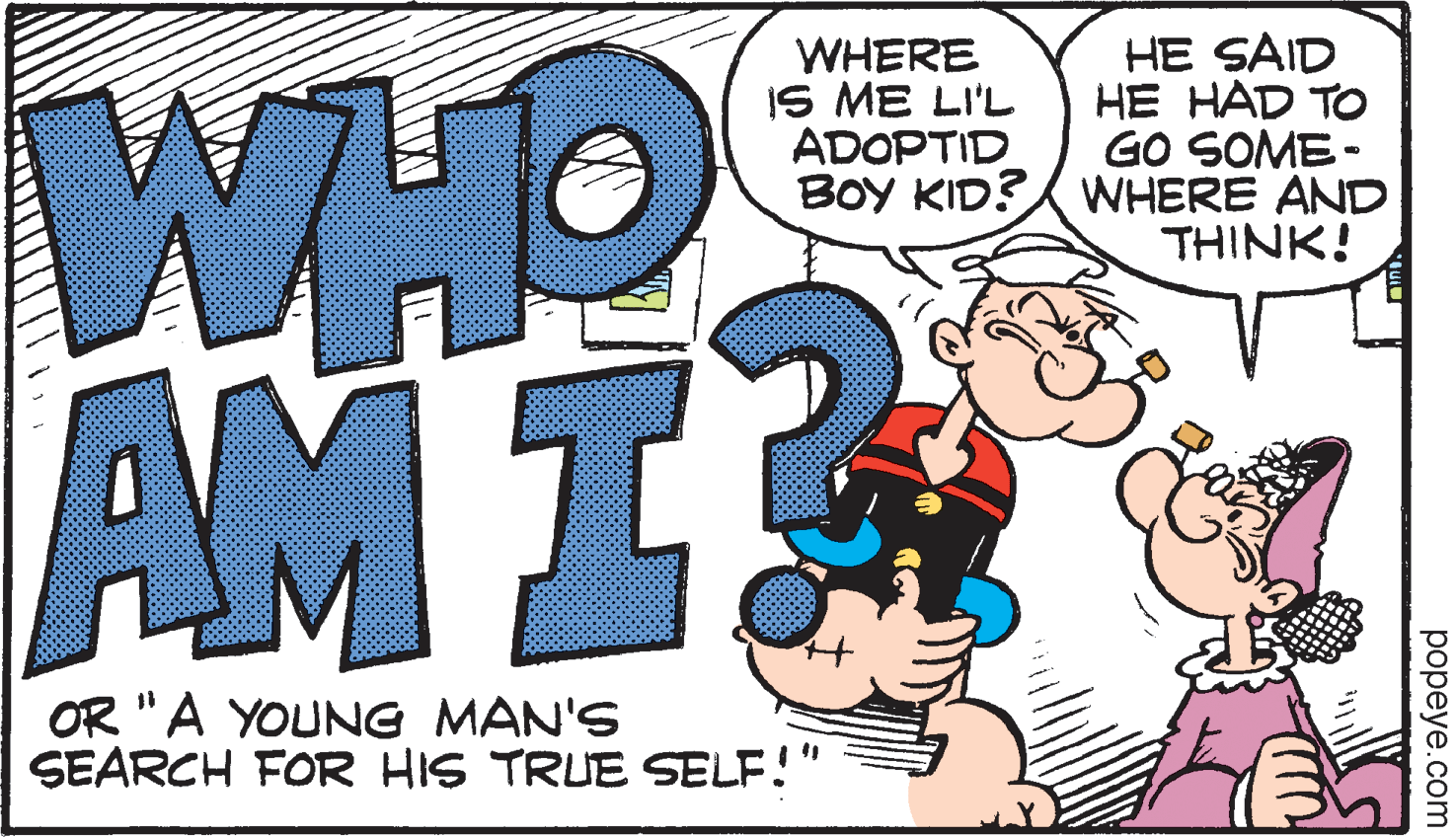 Electric blue OCR: WHODE AMI WHERE IS ME LI'L ADOPTID HE SAID HE HAD TO GO SOME - BOY KID? WNHERE AND THINK! OR "A YOUNG MAN'S SEARCH FOR HIS TRUE SELF!" ??peye.com WHODE AMI WHERE IS ME LI'L ADOPTID HE SAID HE HAD TO GO SOME - BOY KID? WNHERE AND THINK! OR "A YOUNG MAN'S SEARCH FOR HIS TRUE SELF!" ??peye.com