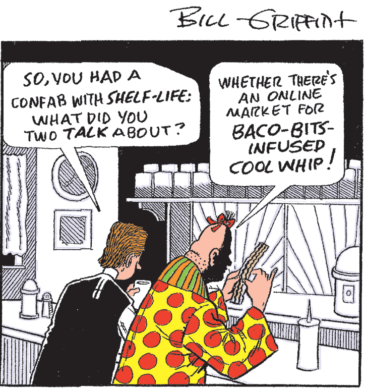 Line OCR: BILL GRIFFint SOVOU HAD A CONFAB WITH SHELF-LIFE: WHAT DID YOU TWO TALK ABOUT? WHETHER THERE'S AN ONLINE MARKET FO2 BACO-BITS- INFUŠEP COOL WHIP! BILL GRIFFint SOVOU HAD A CONFAB WITH SHELF-LIFE: WHAT DID YOU TWO TALK ABOUT? WHETHER THERE'S AN ONLINE MARKET FO2 BACO-BITS- INFUŠEP COOL WHIP!