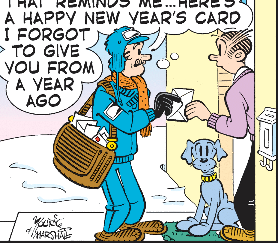 Dog OCR: A HAPPY NEW VEAR'S CARD I FORGOT > TO GIVE YOU FROM A YEAR AGO MARSHAL A HAPPY NEW VEAR'S CARD I FORGOT > TO GIVE YOU FROM A YEAR AGO MARSHAL