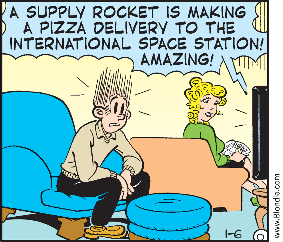 Happy OCR: A SUPPLY ROCKET IS MAKING A PIZZA DELIVERY TO THE INTERNATIONAL SPACE STATION! AMAZING! SUBUKI 1-6 www.Blondie.com A SUPPLY ROCKET IS MAKING A PIZZA DELIVERY TO THE INTERNATIONAL SPACE STATION! AMAZING! SUBUKI 1-6 www.Blondie.com
