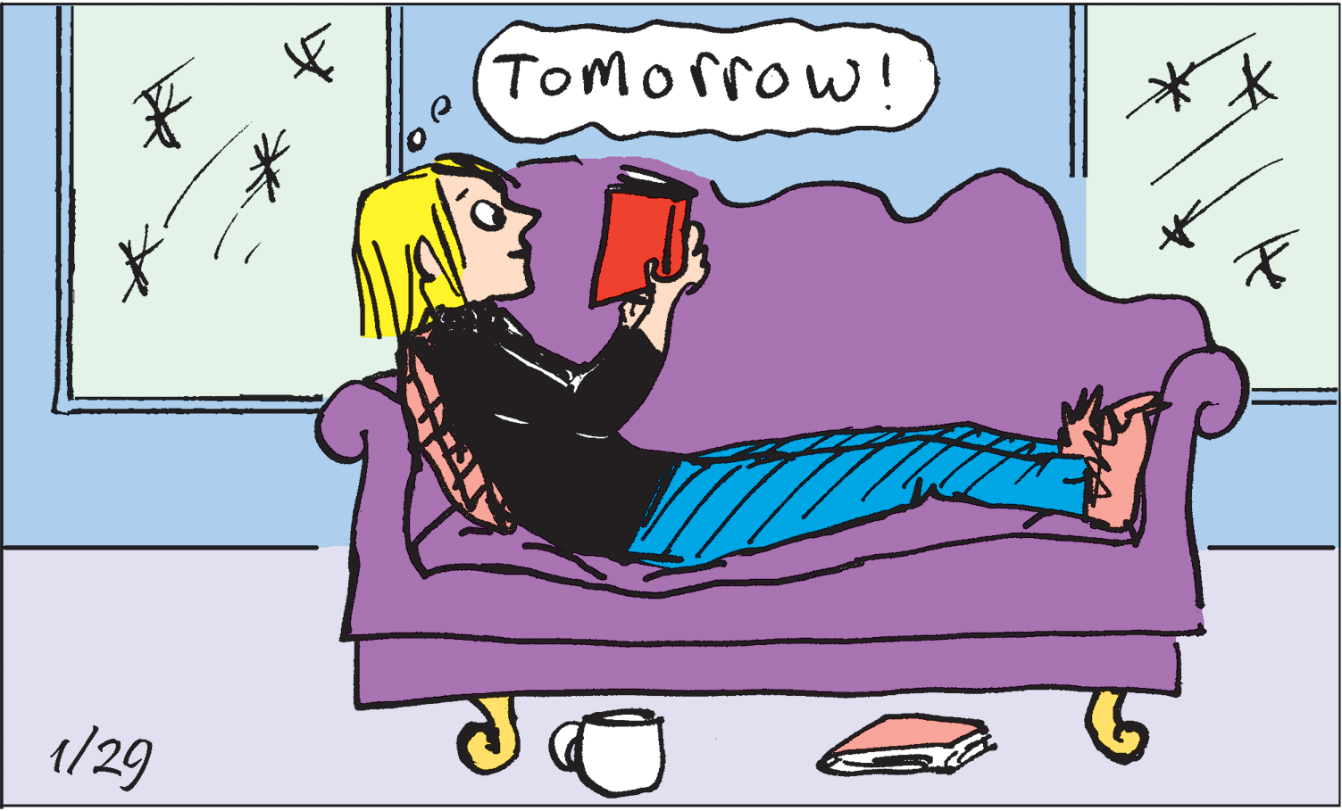 Magenta OCR: Tomorrow! 1/29 Tomorrow! 1/29