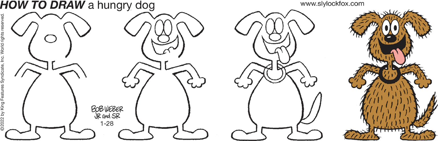 Font OCR: HOW TO DRAW a hungry dog www.slylockfox.com 00 BOB WEBER JR and SR 1-28 HOW TO DRAW a hungry dog www.slylockfox.com 00 BOB WEBER JR and SR 1-28