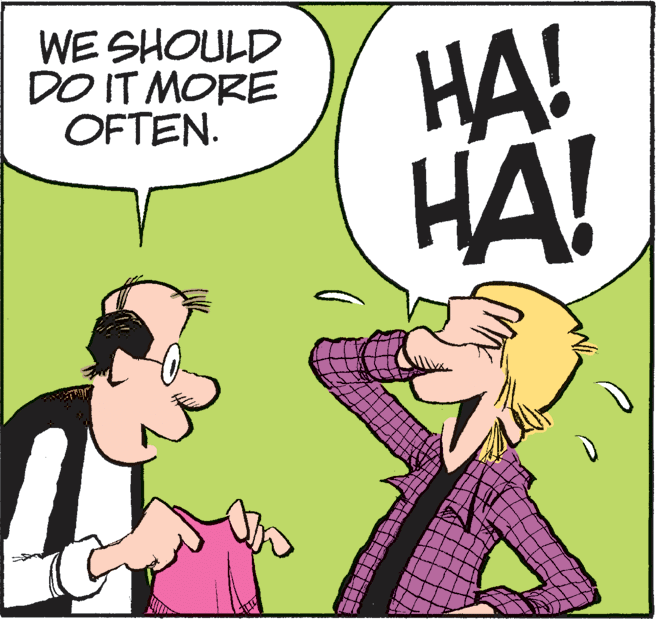 Art OCR: WE SHOULD DO IT MORE OFTEN. HA! HA! WE SHOULD DO IT MORE OFTEN. HA! HA!