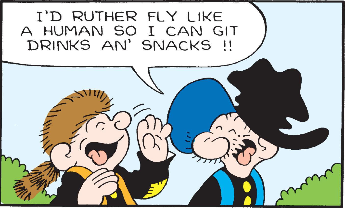 Mammal OCR: I'D RUTHER FLY LIKE A HUMAN SO I CAN GIT DRINKS AN' SNACKS!! I'D RUTHER FLY LIKE A HUMAN SO I CAN GIT DRINKS AN' SNACKS!!