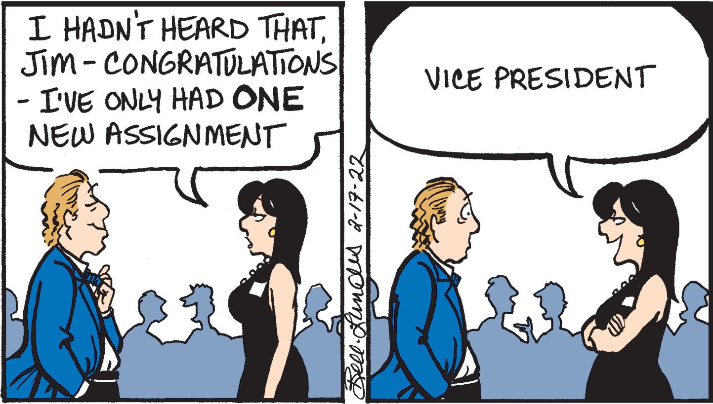 People OCR: I HADN'T HEARD THATJim- CONGRATULATIONS - I'VE ONLY HAD ONE NEW ASSIGNMENT VICE PRESIDENT Beel-Kunclud Q-17-22 I HADN'T HEARD THATJim- CONGRATULATIONS - I'VE ONLY HAD ONE NEW ASSIGNMENT VICE PRESIDENT Beel-Kunclud Q-17-22