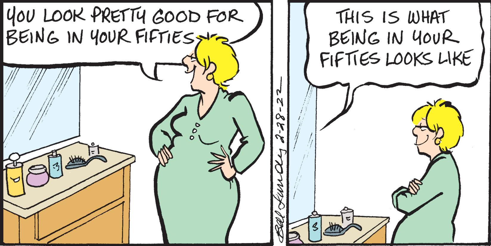 Happy OCR: yoU LOOK PRETTU GOOD FOR BEING IN YOUR FIFTIES THIS IS WHAT BEING IN YOUR FIFTIES LOOKS LIKE Baltuncy2-28-2- yoU LOOK PRETTU GOOD FOR BEING IN YOUR FIFTIES THIS IS WHAT BEING IN YOUR FIFTIES LOOKS LIKE Baltuncy2-28-2-