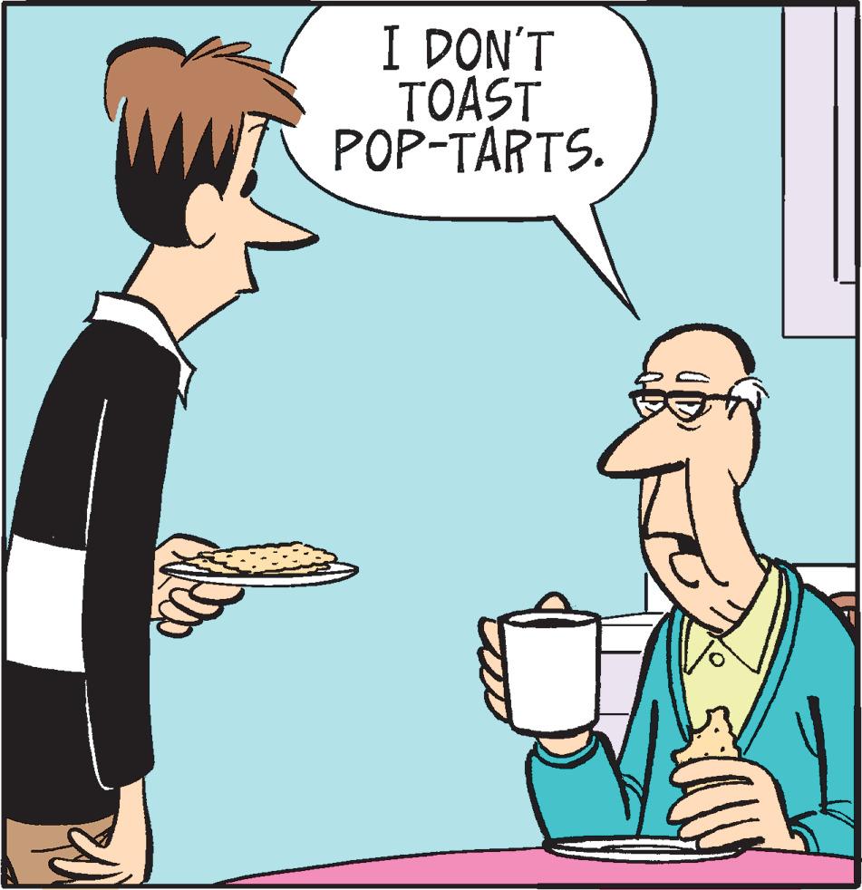 Interaction OCR: I DON'T TOAST POP-TARTS. I DON'T TOAST POP-TARTS.