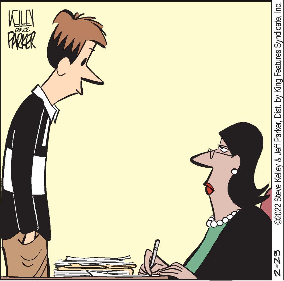 Rectangle OCR: KLAY and 2-23 ©2022 Steve Kelley & Jeff ParkerInc. KLAY and 2-23 ©2022 Steve Kelley & Jeff ParkerDist. by King Features Syndicate