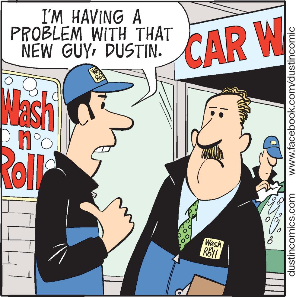 Window OCR: I'M HAVING A PROBLEM WITH THAT NEW GUYDUSTIN. CAR W Mesh Roll Wash dustincomics.com www.facebook.com/dustincomic I'M HAVING A PROBLEM WITH THAT NEW GUYDUSTIN. CAR W Mesh Roll Wash dustincomics.com www.facebook.com/dustincomic