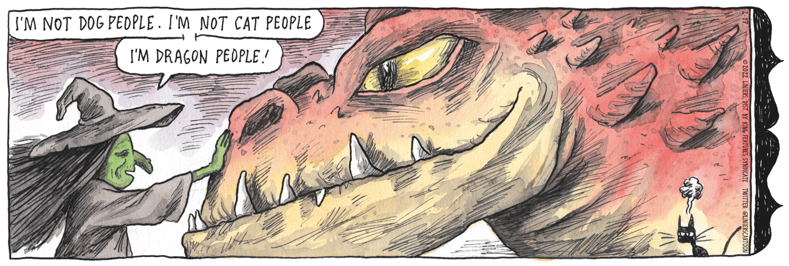 Illustration OCR: I'M NOT DOG PEDPLE. I'M NOT CAT PEOPLE I'M DRAGON PEDPLE! KATE TWITTER GLE I'M NOT DOG PEDPLE. I'M NOT CAT PEOPLE I'M DRAGON PEDPLE! KATE TWITTER GLE