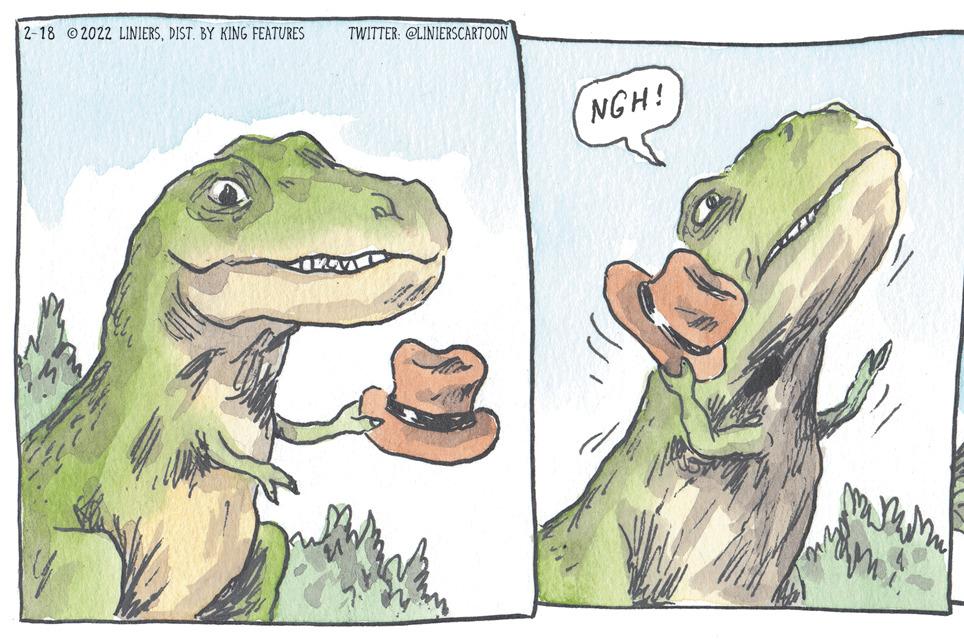 Paint OCR: 2-18 2022 LINIERSDIST. BY KING FEATURES TWITTER: @LINIERS CARTOON NGH! 2-18 2022 LINIERSDIST. BY KING FEATURES TWITTER: @LINIERS CARTOON NGH!