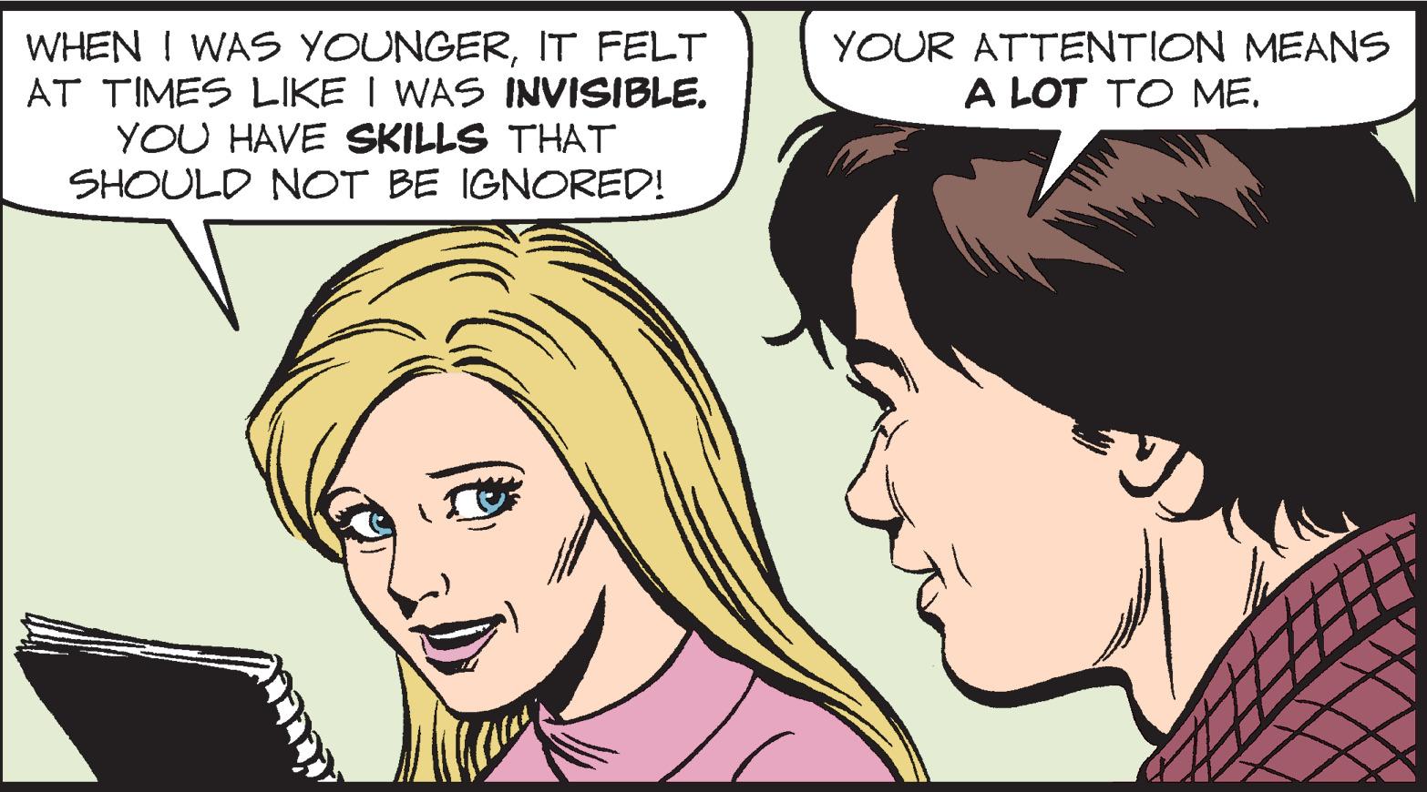 Mouth OCR: WHEN I WAS YOUNGERIT FELT AT TIMES LIKE I WAS INVISIBLE. YOU HAVE SKILLS THAT YOUR ATTENTION MEANS A LOT TO MESHOULD NOT BE IGNORED! WHEN I WAS YOUNGERIT FELT AT TIMES LIKE I WAS INVISIBLE. YOU HAVE SKILLS THAT YOUR ATTENTION MEANS A LOT TO MESHOULD NOT BE IGNORED!