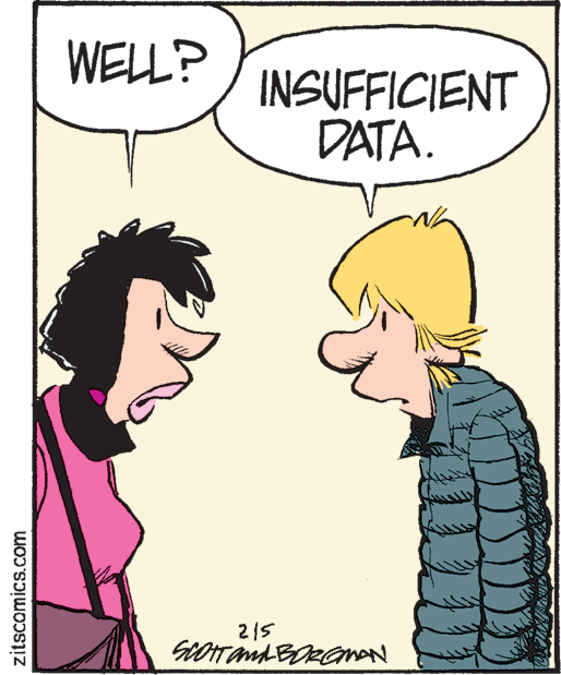Interaction OCR: WELL? INSUFFICIENT DATA. 215 zitscomics.com WELL? INSUFFICIENT DATA. 215 zitscomics.com