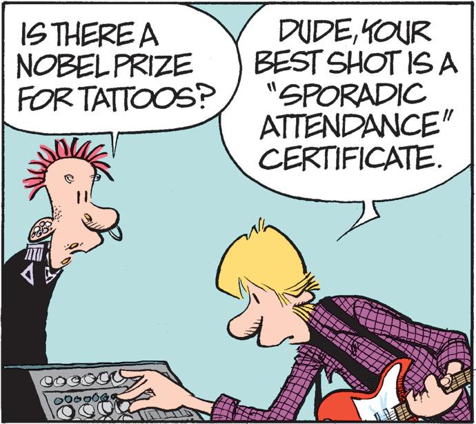 Happy OCR: IS THERE A NOBEL PRIZE FOR TATTOOS? DUDEYOUR BEST SHOT IS A "SPORADIC ATTENDANCE" CERTIFICATE. IS THERE A NOBEL PRIZE FOR TATTOOS? DUDEYOUR BEST SHOT IS A "SPORADIC ATTENDANCE" CERTIFICATE.