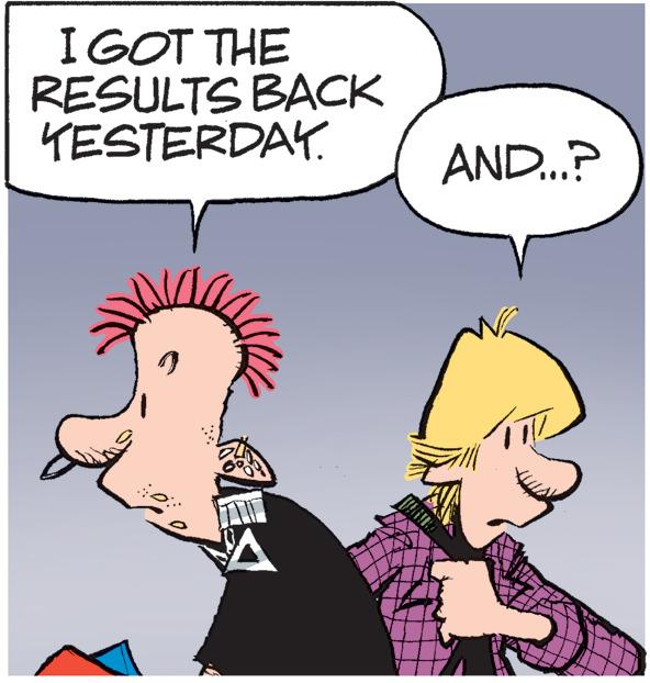 Interaction OCR: I GOT THE RESULTS BACK KESTERDAY. AND.? I GOT THE RESULTS BACK KESTERDAY. AND.?