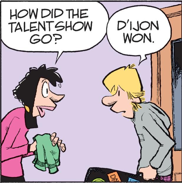 Mammal OCR: HOW DID THE TALENTSHOW GO? D'IJON WON. DA HOW DID THE TALENTSHOW GO? D'IJON WON. DA