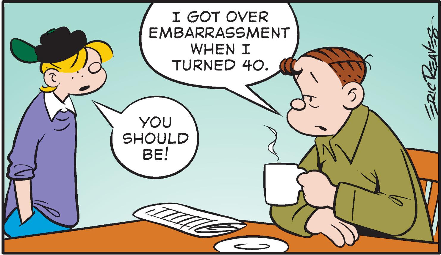 Gesture OCR: I GOT OVER EMBARRASSMENT WHEN I TURNED 40. YOU SHOULD BE! I GOT OVER EMBARRASSMENT WHEN I TURNED 40. YOU SHOULD BE!