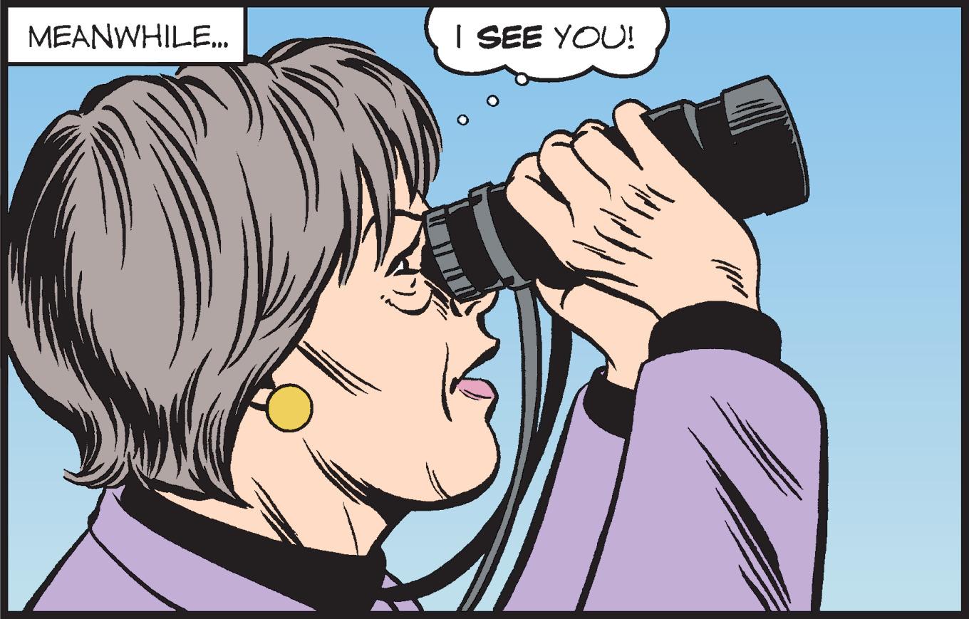 Mammal OCR: MEANWHILE. I SEE YOU! MEANWHILE. I SEE YOU!