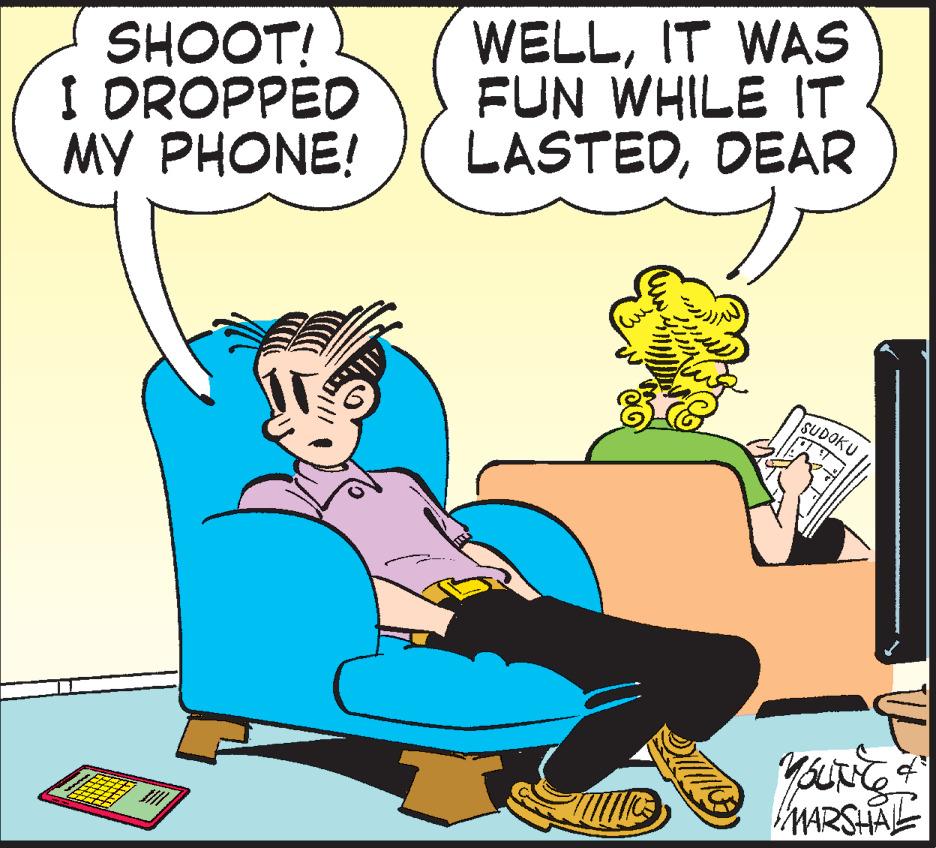Conversation OCR: SHOOT! I DROPPED ?? ?HONE! WELLIT WAS FUN WHILE IT LASTEDDEAR SUDOKU MARSHAL SHOOT! I DROPPED ?? ?HONE! WELLIT WAS FUN WHILE IT LASTEDDEAR SUDOKU MARSHAL