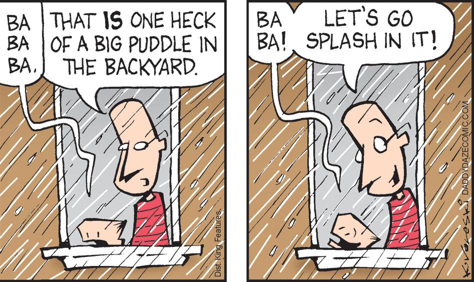 Parallel OCR: LET'S GO BA THAT IS ONE HECK BA OF A BIG PUDDLE IN BA.) THE BACKYARD. ?? BA!SPLASH IN IT! LET'S GO BA THAT IS ONE HECK BA OF A BIG PUDDLE IN BA.) THE BACKYARD. ?? BA!SPLASH IN IT!