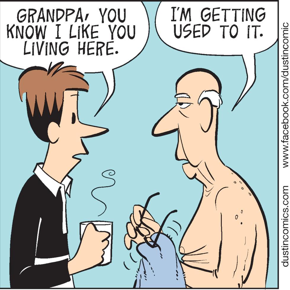 Jaw OCR: GRANDPAYOU KNOW I LIKE YOU LIVING HERE. I'M GETTING USED TO IT. dustincomics.com www.facebook.com/dustincomic GRANDPAYOU KNOW I LIKE YOU LIVING HERE. I'M GETTING USED TO IT. dustincomics.com www.facebook.com/dustincomic