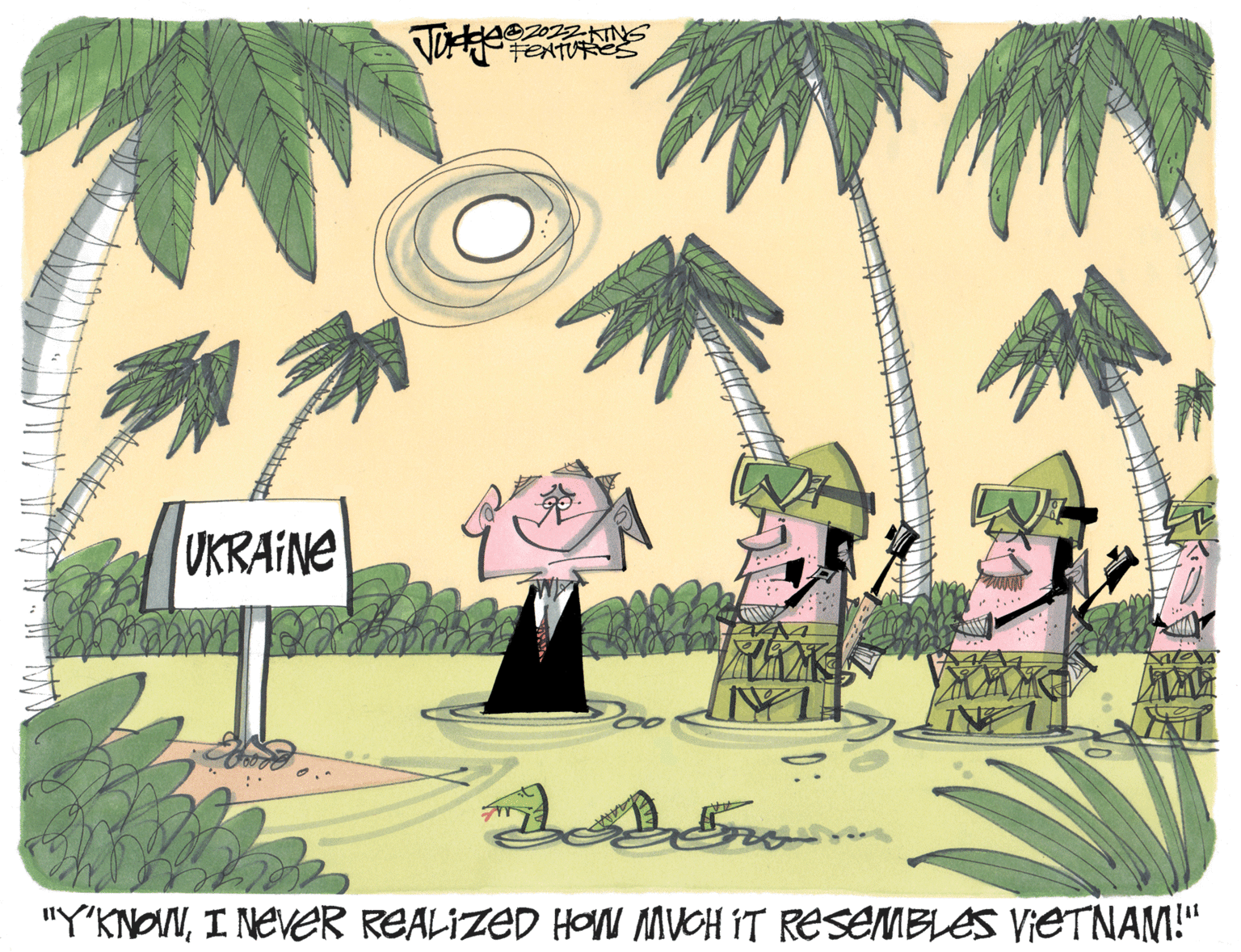 Art OCR: UKRAINE "Y'KNOWI NEVER REALIZED HON MUCH IT RESEMBLES VIETNAM!" UKRAINE "Y'KNOWI NEVER REALIZED HON MUCH IT RESEMBLES VIETNAM!"