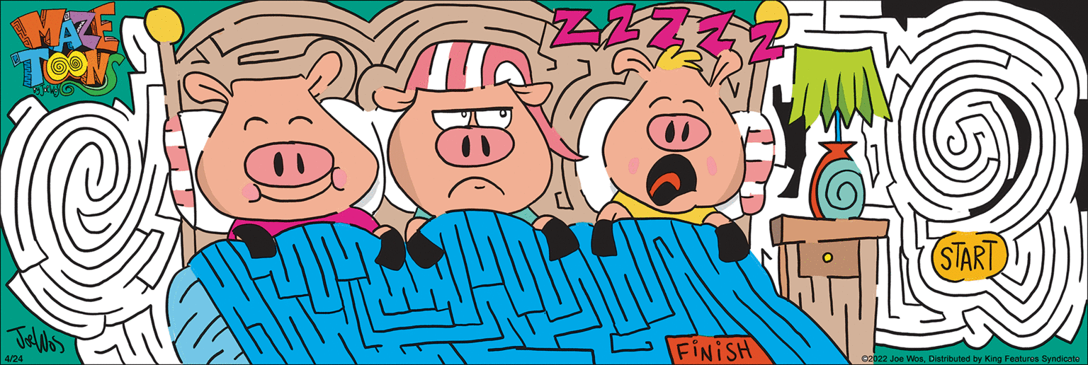Sharing OCR: TON TOON (START) FINISH 02022 Joe WosDistributed by King Features Syndicate A24 TON TOON (START) FINISH 02022 Joe WosDistributed by King Features Syndicate A24
