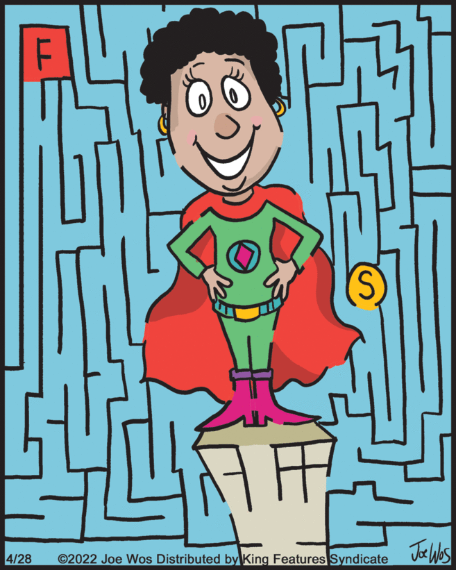 Finger OCR: 4/28 ©2022 Joe Wos Distributed by King Features Syndicate 4/28 ©2022 Joe Wos Distributed by King Features Syndicate