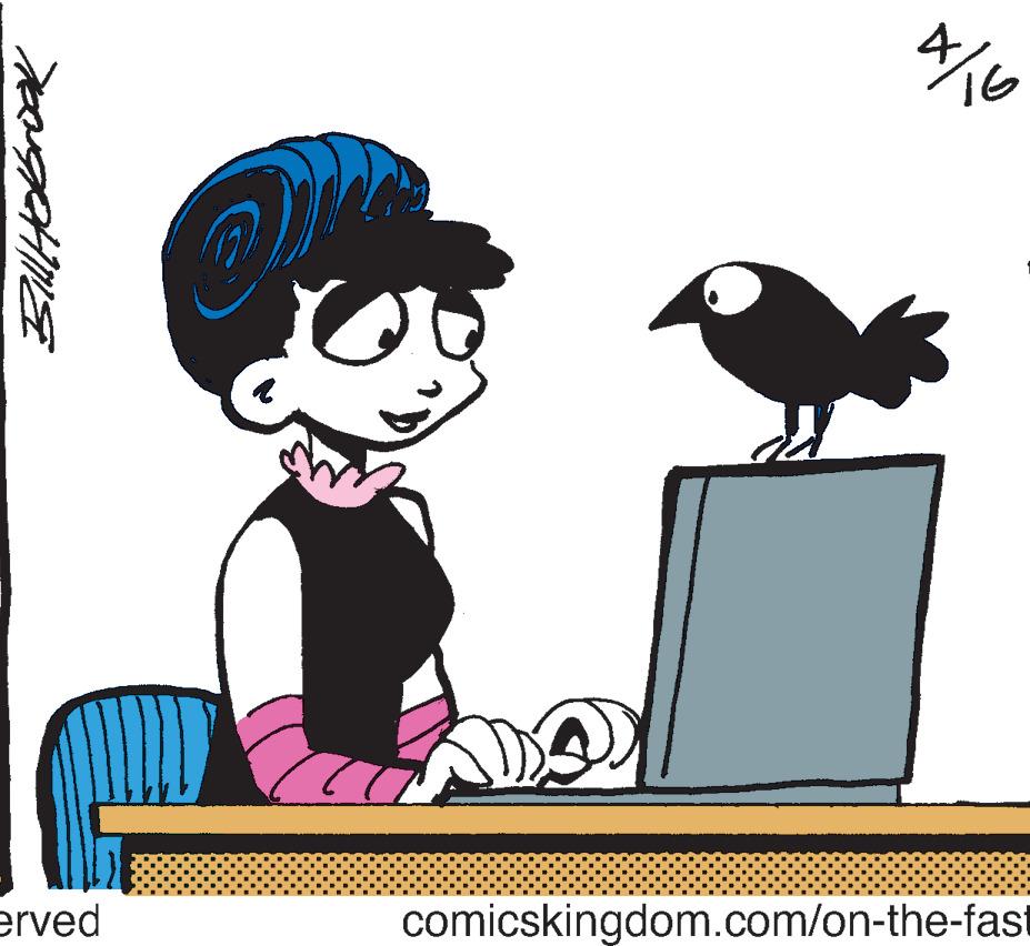 Drawing OCR: 4 16 erved comicskingdom.com/on-the-fast 4 16 erved comicskingdom.com/on-the-fast