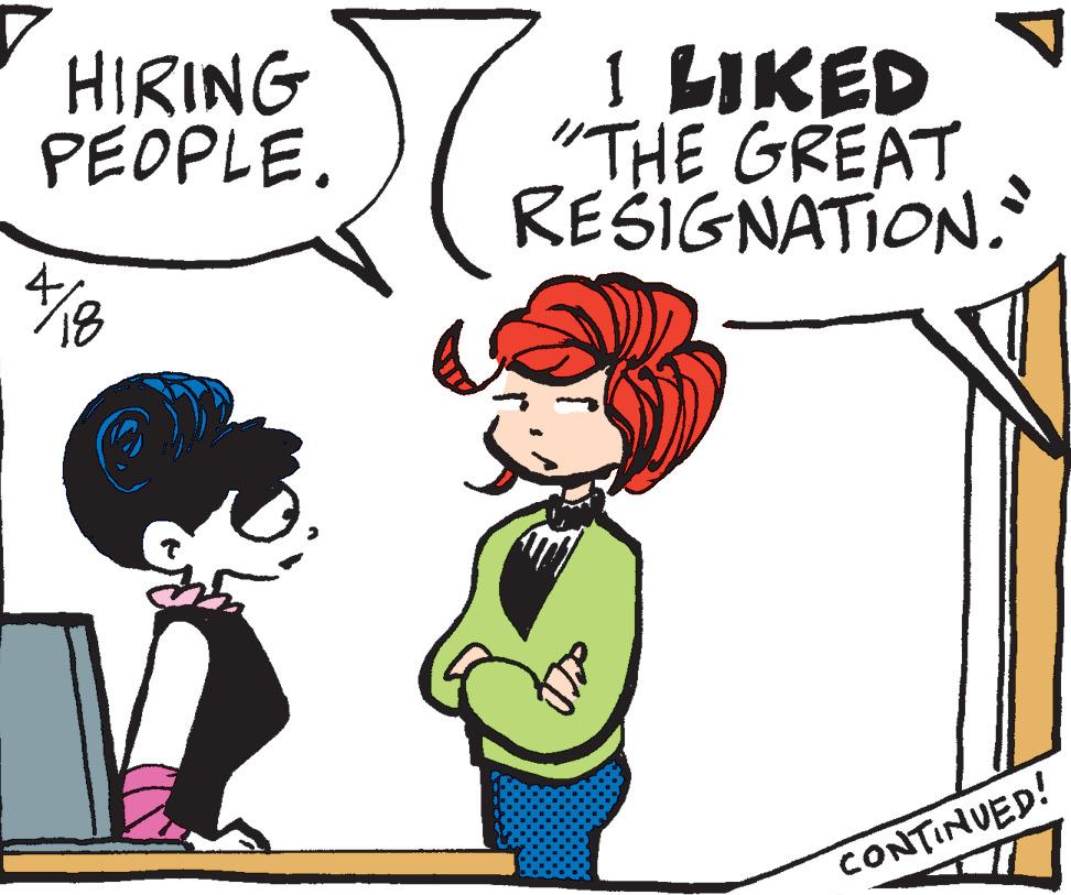 Organism OCR: HIRING PEOPLE. 1 LIKED "THE GREAT REŠIGNATION CONTINUED! HIRING PEOPLE. 1 LIKED "THE GREAT REŠIGNATION CONTINUED!