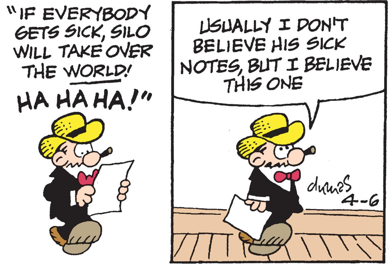 Font OCR: "IF EVERYBODY GETS SICKSILO WILL TAKE OER THE WORLD! USUALLY I DON'T BELIEVE HIS SICK NOTESBUT I BELIEVE THIS ONE ?? ?? ??!" 4-6 "IF EVERYBODY GETS SICKSILO WILL TAKE OER THE WORLD! USUALLY I DON'T BELIEVE HIS SICK NOTESBUT I BELIEVE THIS ONE ?? ?? ??!" 4-6